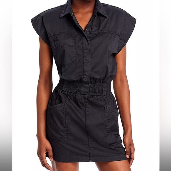 Pistola Rosie Mini Dress With Smocked Waist Size Small - Picture 2 of 8